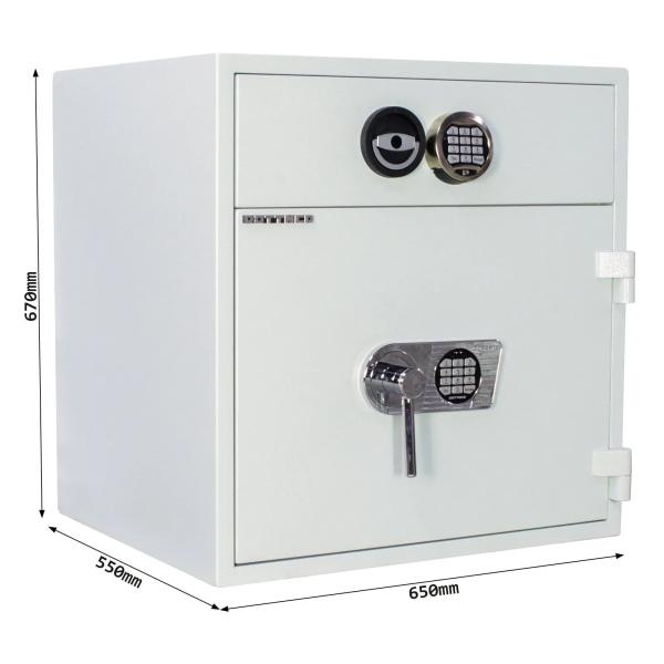 Rottner Schubladentresor D1-70 EL/EL lichtgrau T05893